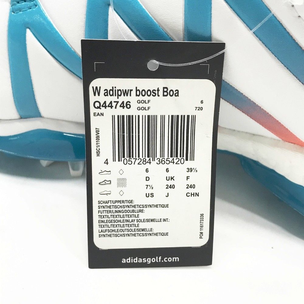 ADIDAS GOLF アディダスゴルフ Q44746 Boost BOA ゴルフシューズ  ホワイト系 24 [240101481032] ゴルフウェア レディース ストスト ADIDAS GOLF アディダスゴルフ Q44746 Boost BOA ゴルフシューズ