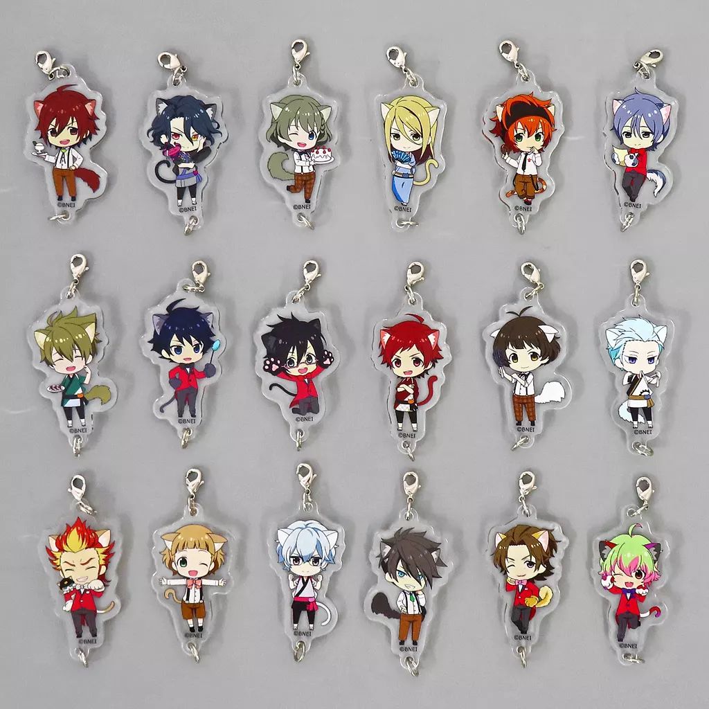 雑貨 全18種セット アイドルマスター SideM ニャンてすてきなナンジャタウン つながるアクリルチャームコレクション