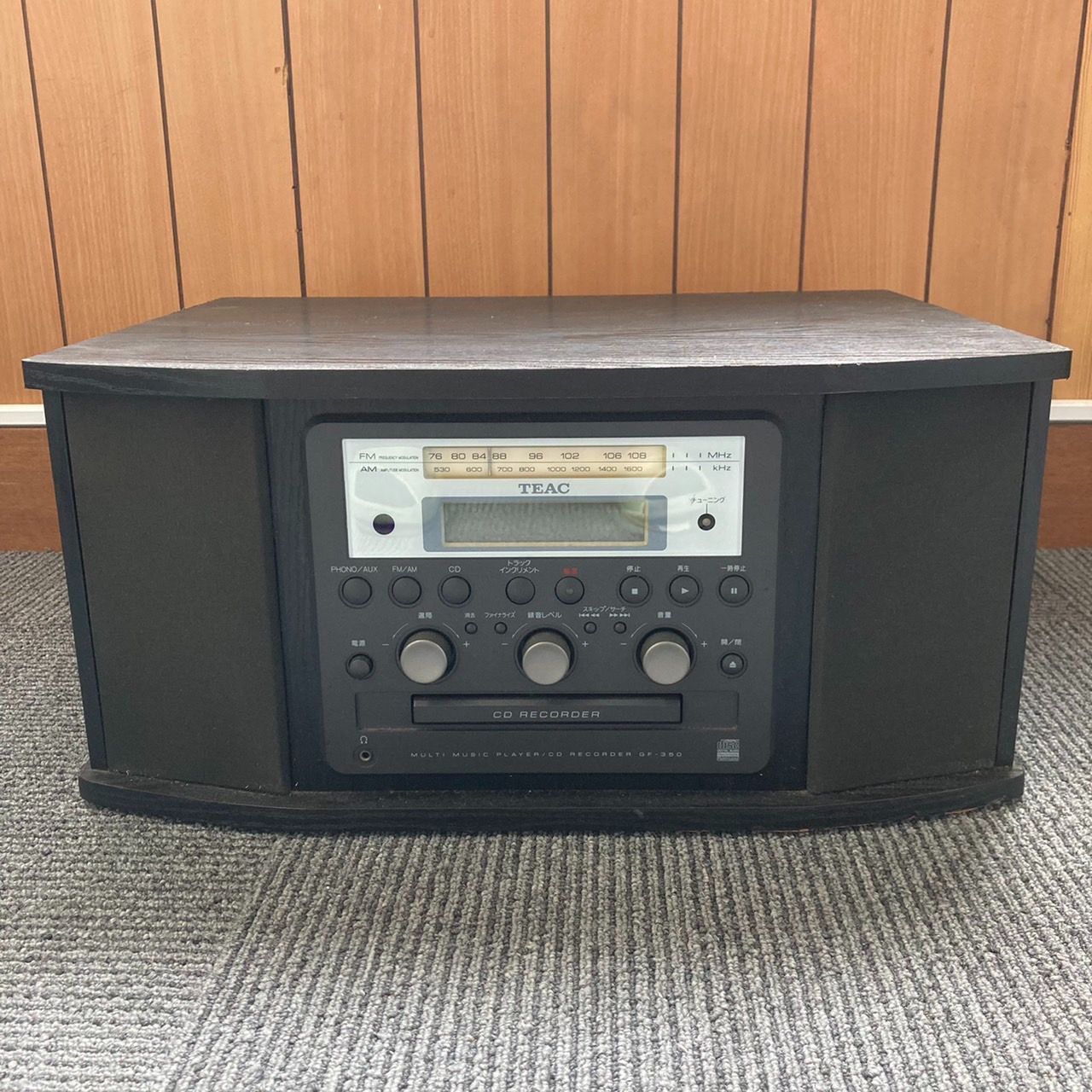 ターンテーブル付きCDレコーダー TEAC ティアック GF-350 - ポータブルプレーヤー