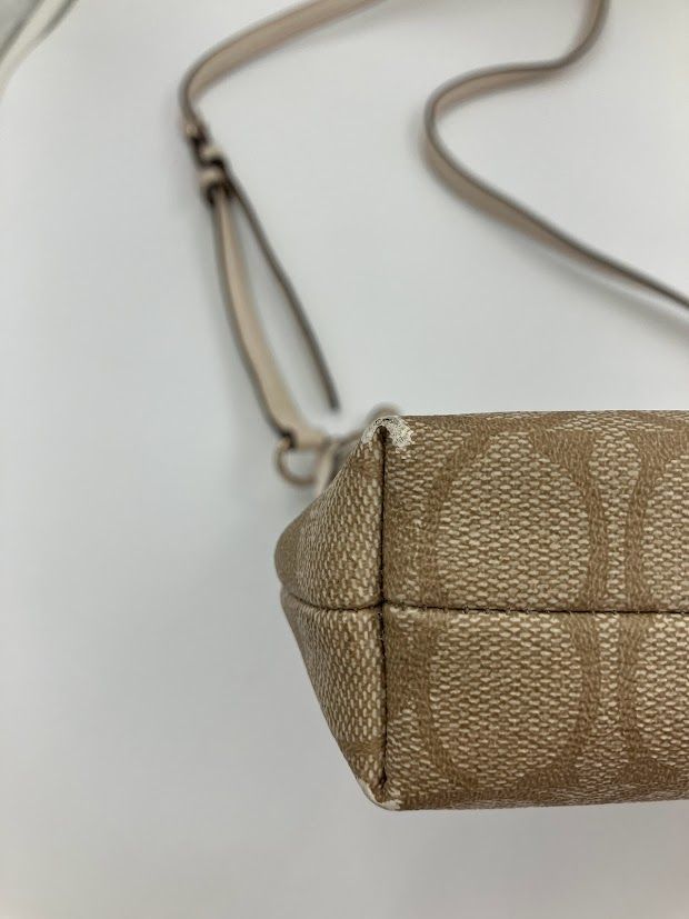 COACH コーチ F58297 シグネチャー PVC×レザー クロスボディ