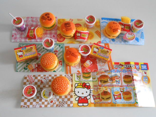 ♯Kpm25Fzハローキティまちのハンバーガーやさん全6種 ハローキティ まちのハンバーガーやさん｜商品情報｜タカラ