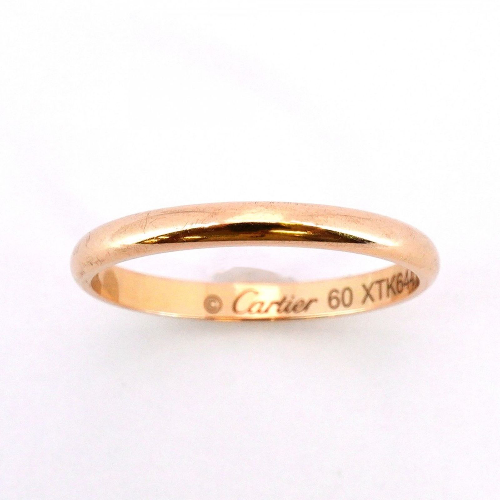 カルティエ Cartier カルティエ リング クラシックウェンディング 18KPG ピンクゴールド ＃60メンズ