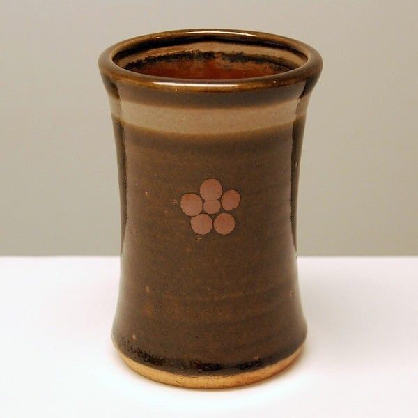 浜田喜四郎 梅文 筆筒 No.170613-05 梱包サイズ60