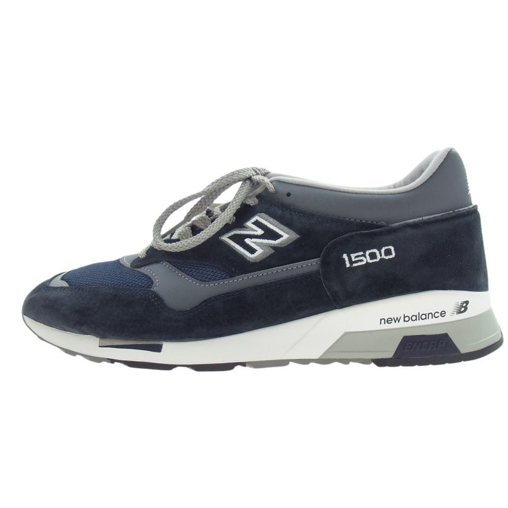 NEW BALANCE ニューバランス スニーカー U1500PNV UK製 メッシュ スウェード ローカット ネイビー スニーカー ネイビー系 27.5cm【中古】
