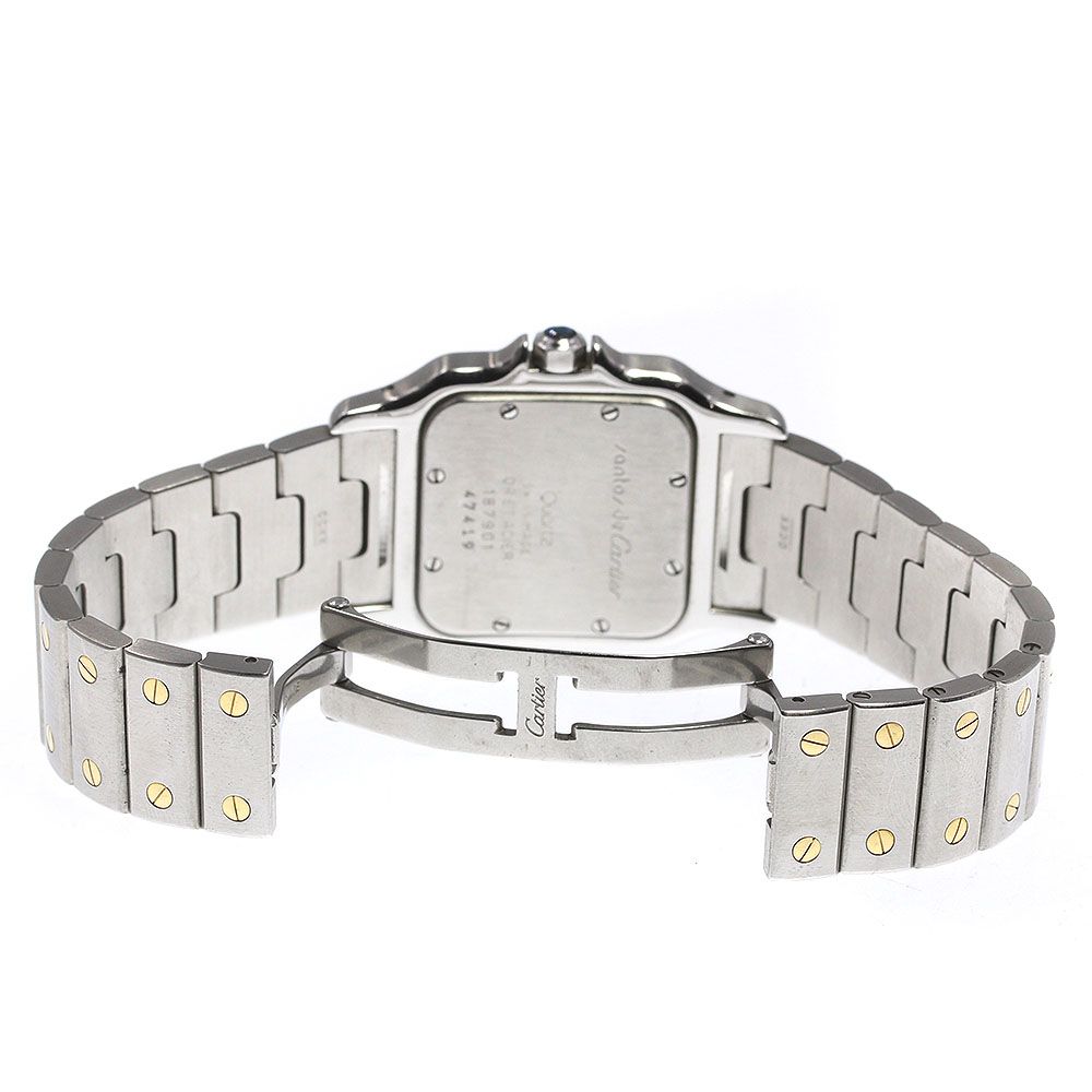 【CARTIER】カルティエ サントスガルベLM デイト W20011C4 クォーツ メンズ 腕時計_735284