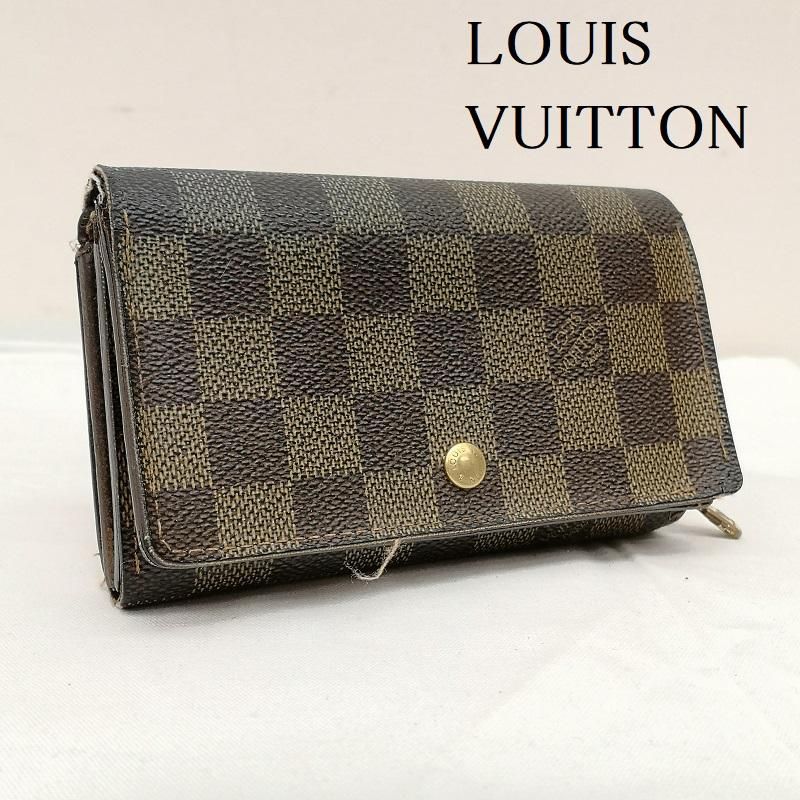 LOUIS VUITTON N61730 ダミエ ポルトモネ二つ折り財布 LOUIS VUITTON ルイヴィトン ダミエ ポルトモネ・ビエヴィエノワ