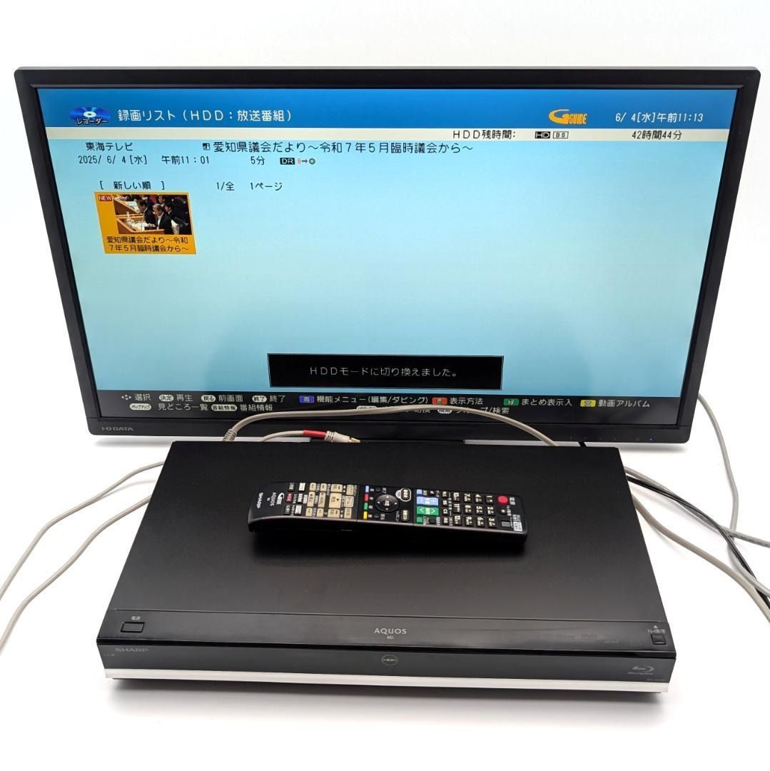 SHARP シャープ AQUOSブルーレイ BD-W580 ブルーレイレコーダー Blu