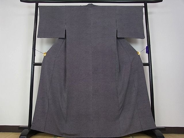 平和屋本店○極上 人間国宝 小宮康孝 江戸小紋 黒地 鈴乃屋扱い 逸品