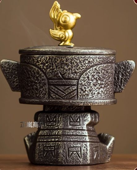 紫銅点金香炉  装飾品 現代工芸品 美術品 置物 紫銅点金香炉 装飾品 現代工芸品 美術品 置物