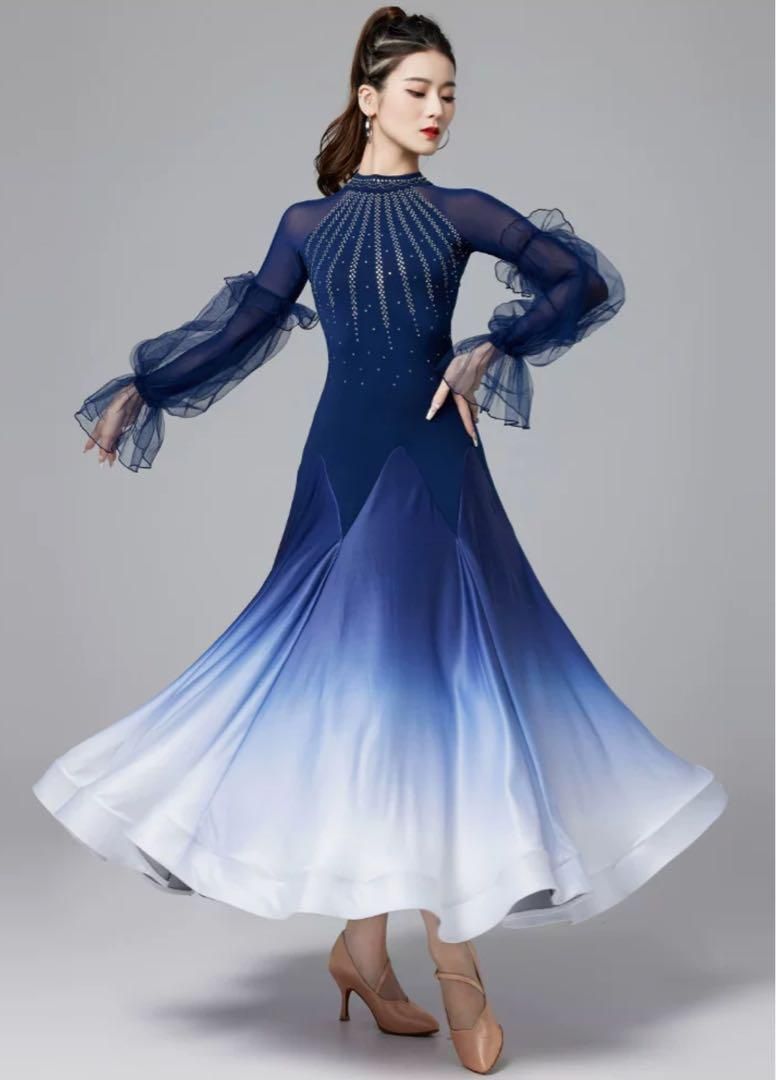 2025年新作 人気スタンダードドレス 発表会・デモに最適 ダンス