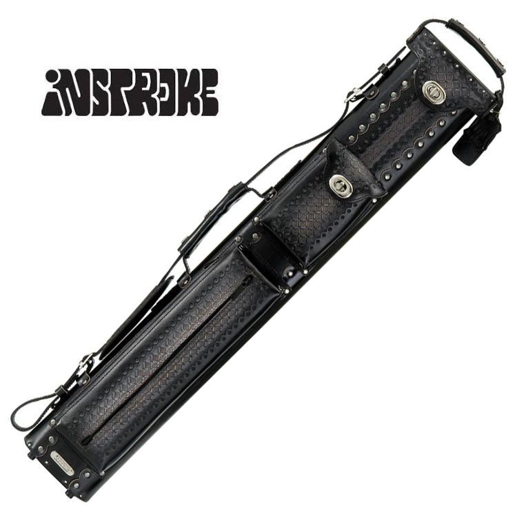 ユニロック対応】1/2分割 ビリヤードキュー オレンジ×黒 炭素