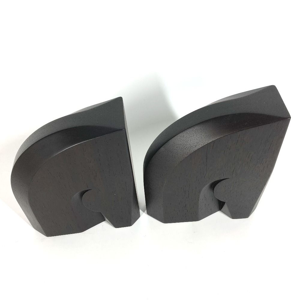 HERMES エルメス オブジェ ブックエンドセット 《アルザン》 ウッド