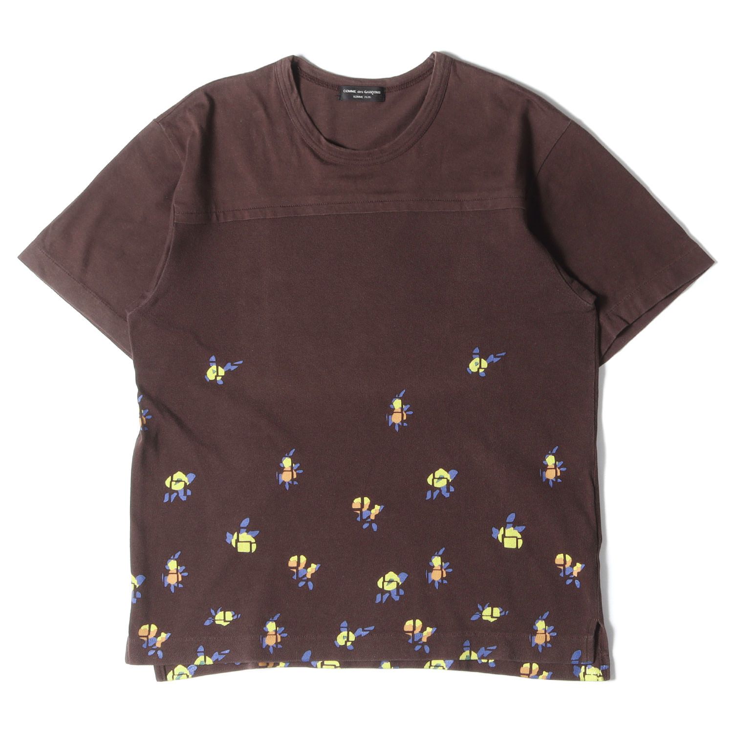 COMME des GARCONS コムデギャルソン Tシャツ 蛍光期 異素材 切替 