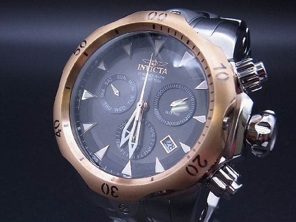 □稼働品□極美品□ INVICTA インビクタ 29646 クロノグラフ SS