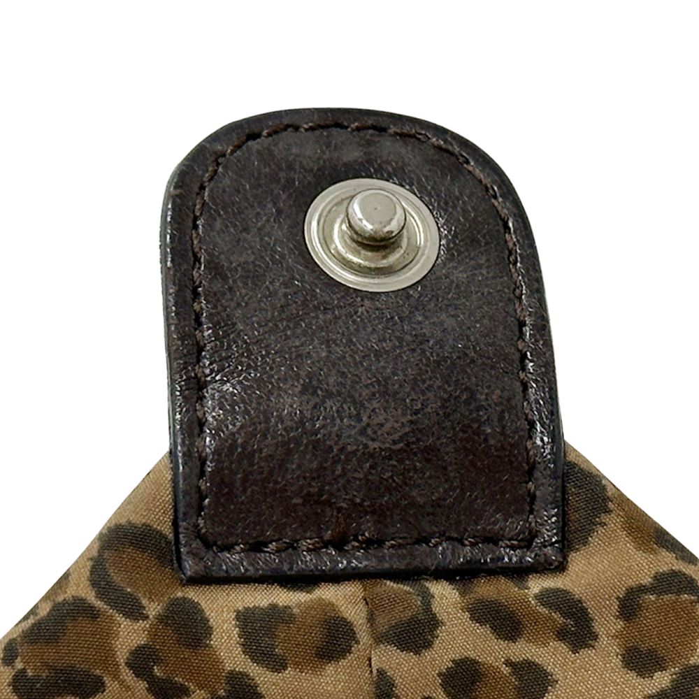 ボッテガ ヴェネタ レオパード 豹柄 ミニ リストレット ポーチ ブラウン 美品☆BOTTEGA VENETA ヒョウ柄 レオパード ハンドバッグ ポーチ