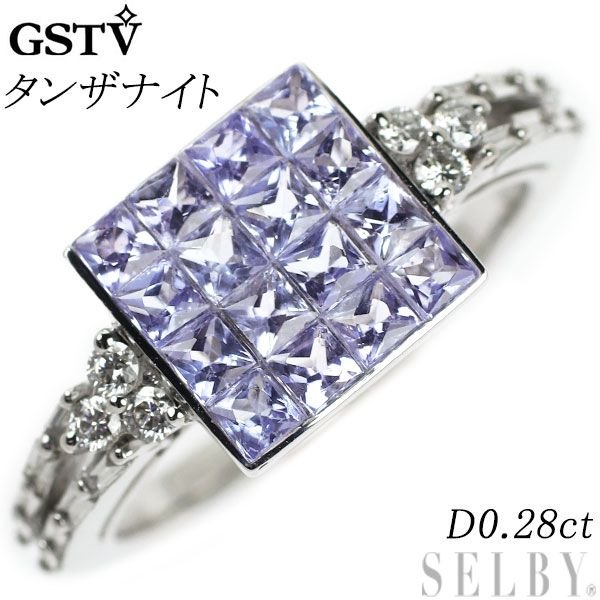 GSTV K18WG タンザナイト ダイヤモンド リング 0.28ct ミステリーセッティング - メルカリ