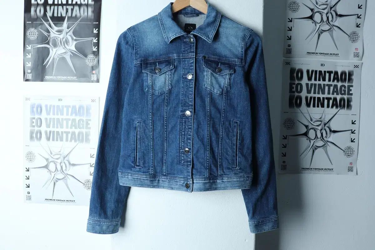 W S ー M ARMANI アルマーニ デニムジャケット デニム トラッカー 版- 1534D