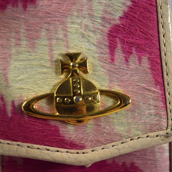 Vivienne Westwood ■ハラコ ポーチ レオパード ピンク Vivienne Westwood / ヴィヴィアンウエストウッド ハラコ ポーチ