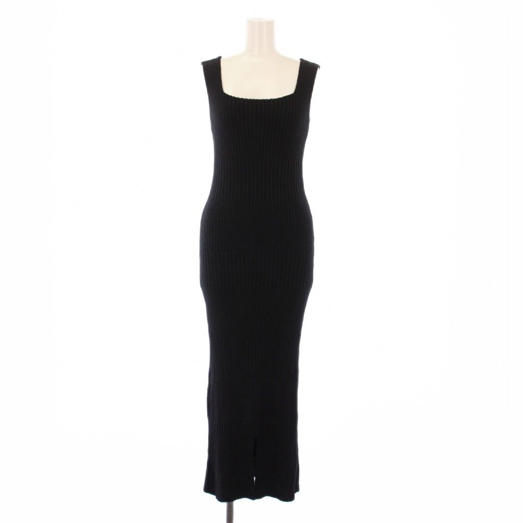 ポワ　リブニットワンピース ポワ pois Rib knit onepiece リブニットワンピース ノースリーブ