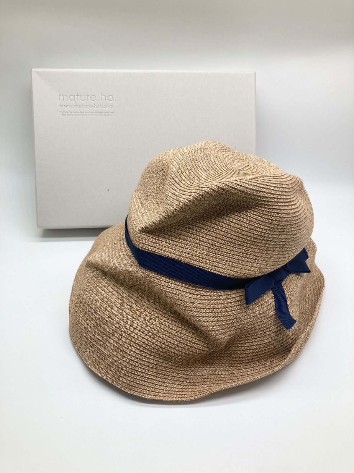 マチュアーハ mature ha. ラフィアハット BOXED HAT 野方店 - メルカリ