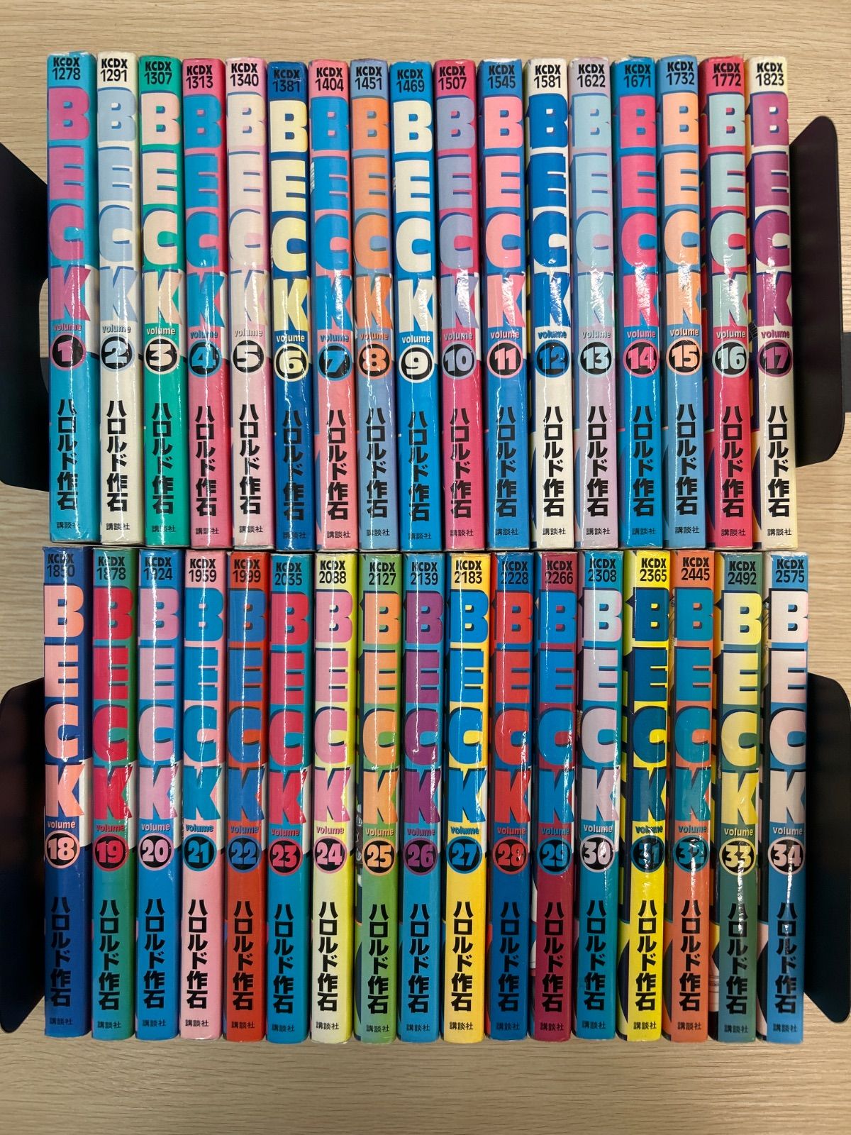 BECK 全巻セット 34巻　ハロルド作石 送料無料 BECK ベック 全34巻 ハロルド作石 中古コミック 漫画