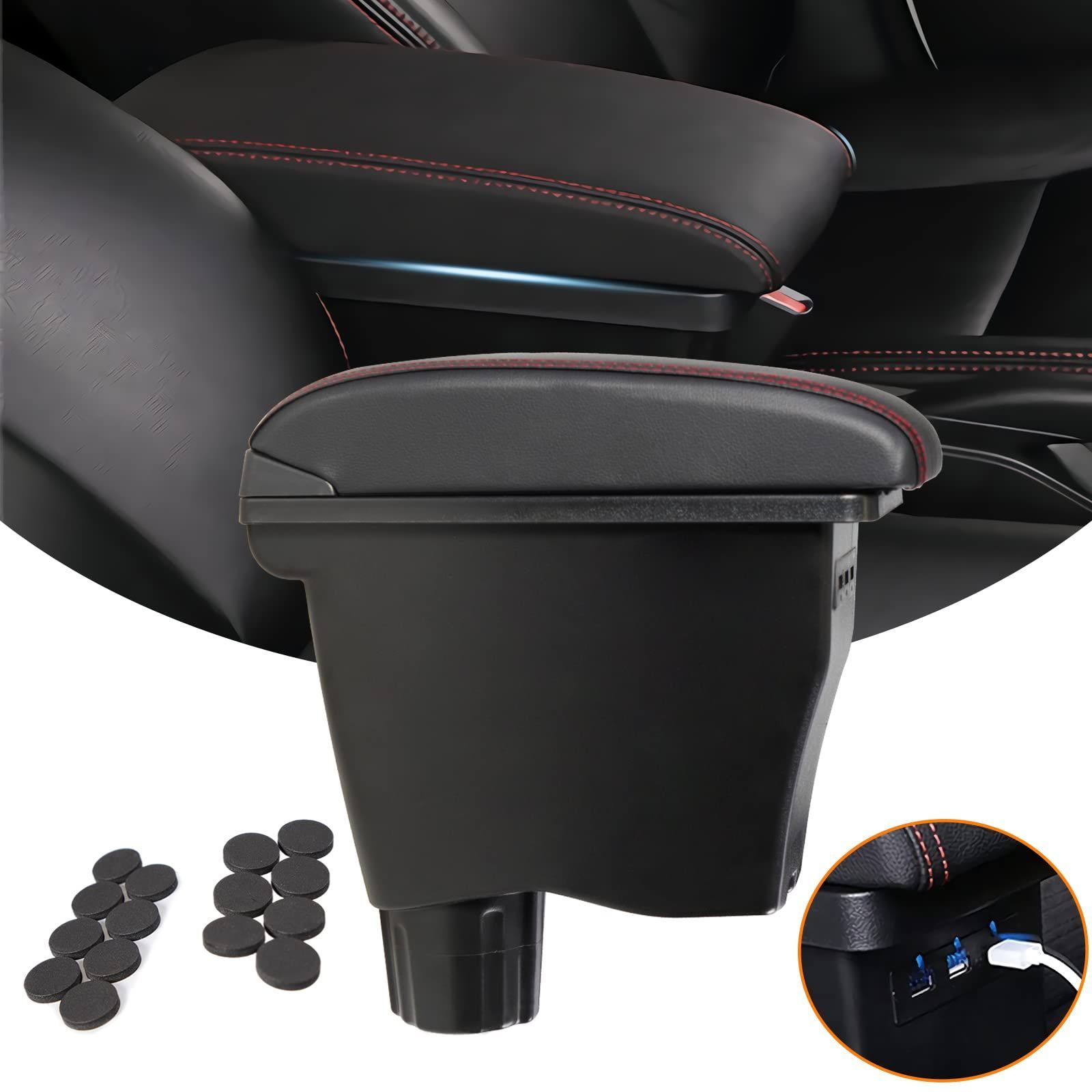 【在庫処分】専用デザイン 大容量 二層タイプ 多機能 USBポート 小物入れ 収納ボックス 車 スマートコンソール アームレスト 肘置き Works Alto Alto RS 収納便利 Turbo Suzuki 専用 HA36S 疲労軽減 アルトワークス ター