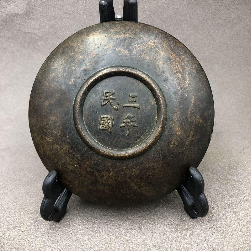 銅器 盤竜の 筆箱 書道具 文房具 現代工芸品 美術品 置物