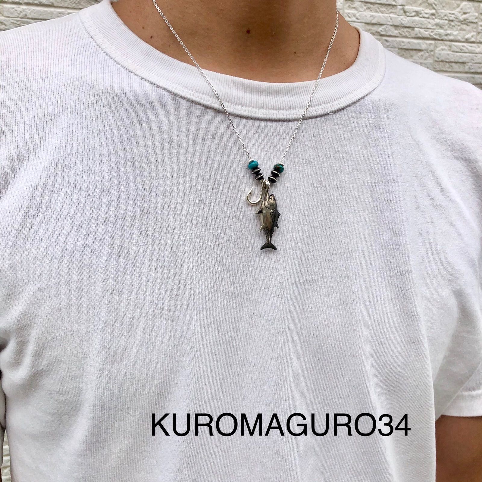 ネックレスセット 六丸屋 ターコイズ 釣り バス釣り ロッド リール