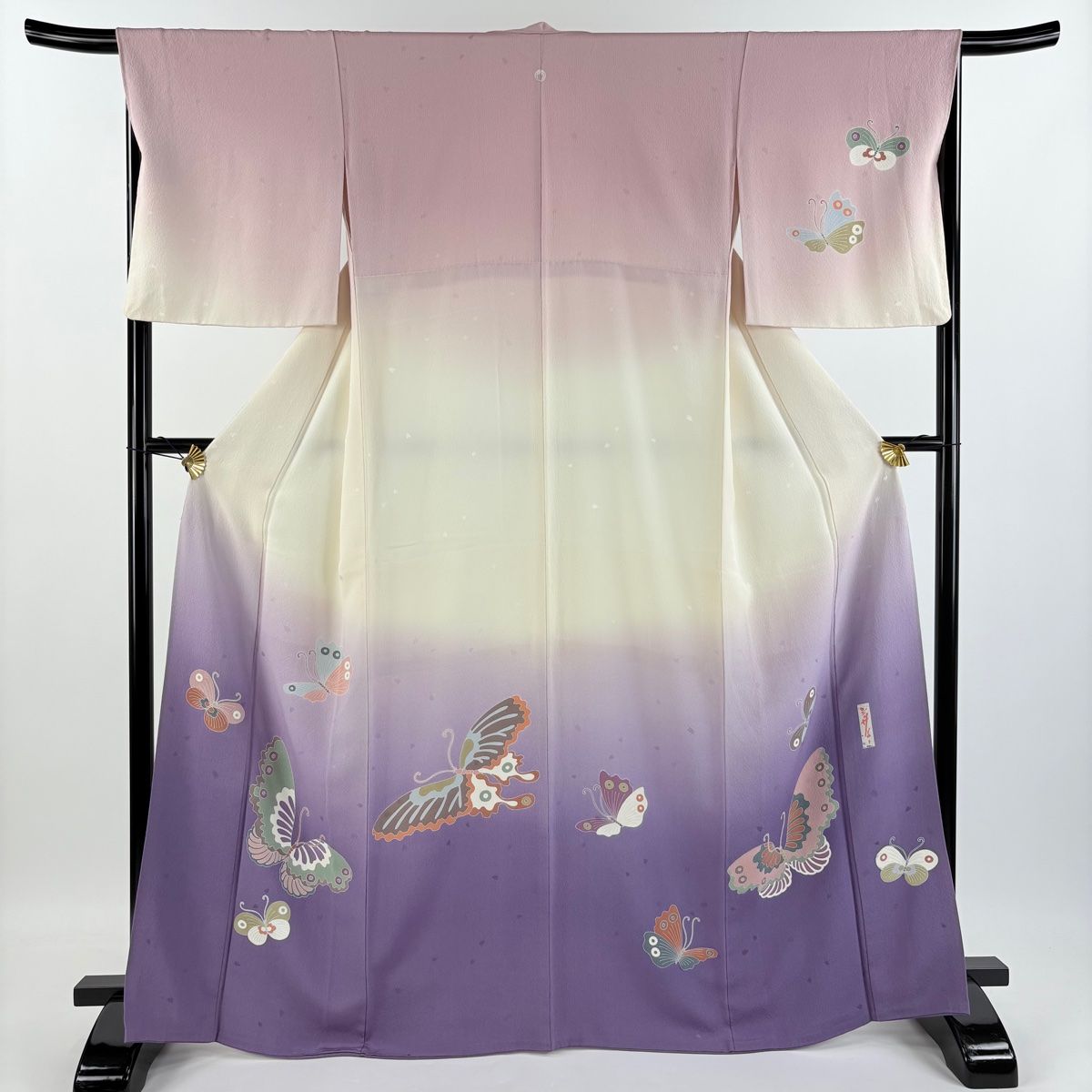 【極美品】訪問着 辻が花 正絹 縮緬 袷 紋付き 身丈168 裄72 深紫 楽天市場】【新古品】 本場大島紬 訪問着 着物 大島紬 正絹 袷