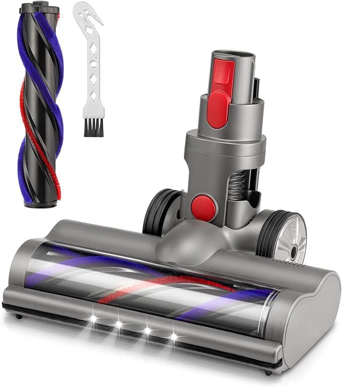 ダイソン v7 ヘッド Dyson V7 V8 V10 V11 V15 シリーズ専用 掃除機ヘッド ソフトローラークリーナーヘッド モーターヘッド 交換部品 交換用ブラシ付き 互換品