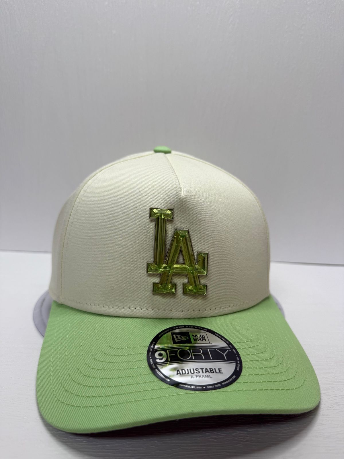 Newera ロサンゼルスドジャース クリスタル 9forty A-FRAME スナップバックキャップ ツートンカラー