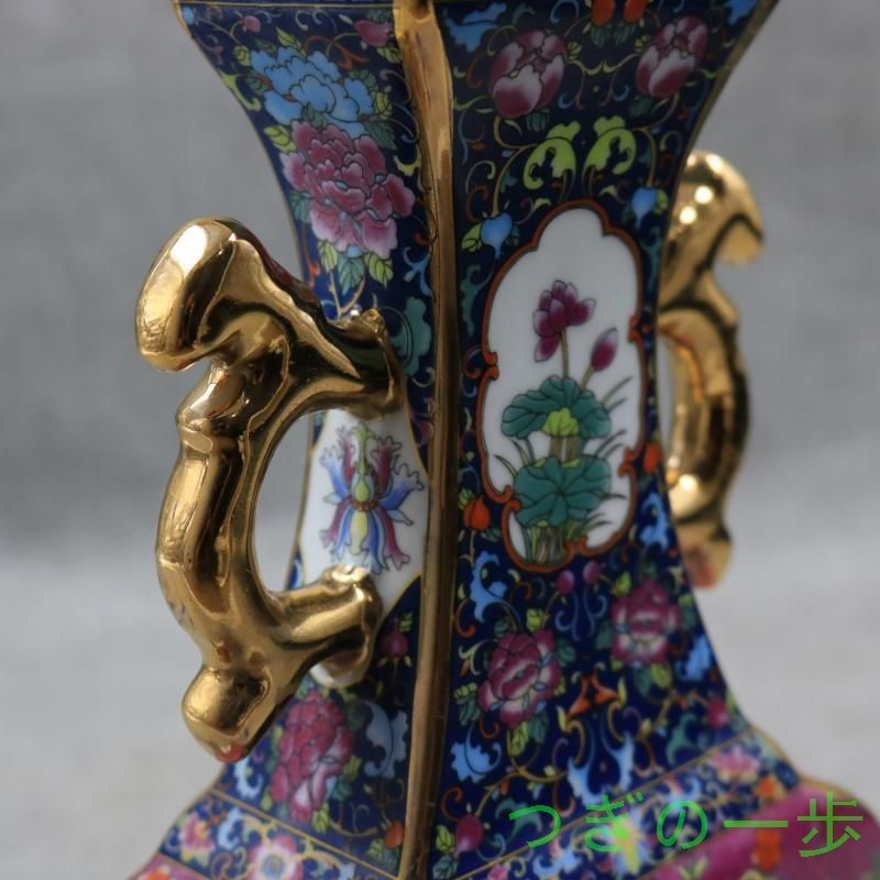清乾隆琺瑯彩飄花嬰戯扁瓶   陶磁器  現代工芸品 美術品 置物 清乾隆琺瑯彩飄花嬰戯扁瓶 陶磁器 現代工芸品 美術品 置物