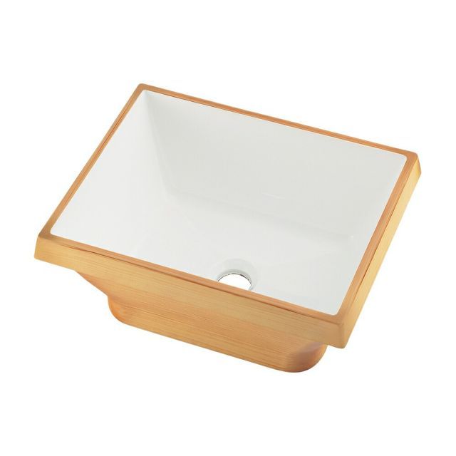 【493-145-LW】カクダイ 角型手洗器 クルミ KAKUDAI (代替品 493-265-LW でお届け)