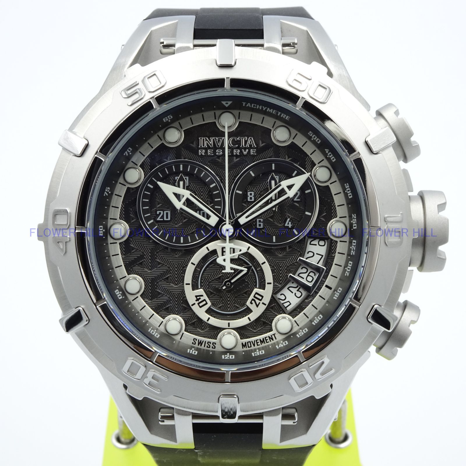 INVICTA インビクタ 腕時計 メンズ クォーツ スイスETAムーブメント クロノグラフ SUBAQUA 45261 スチール・ブラック  シリコンバンド