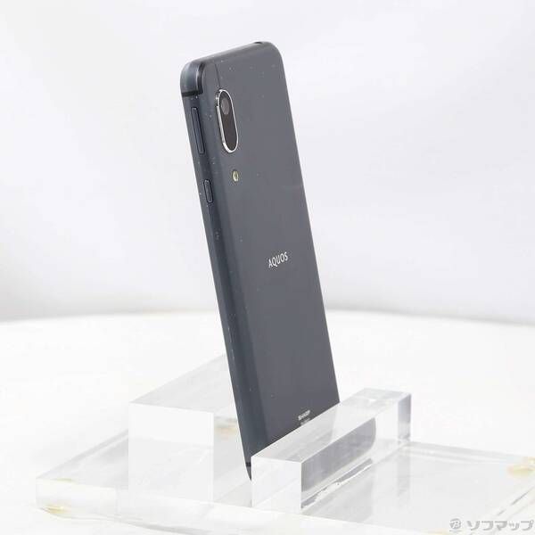 中古品〕 AQUOS sense3 lite 64GB ブラック SH-RM12 楽天 SIM