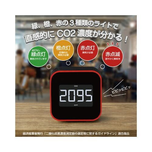 換気を促すＣＯ２モニタ－