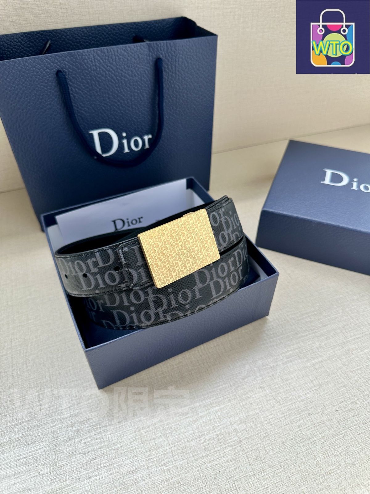 Christian Dior クリスチャンディオール 【美品】Saddle 20mm カーフ