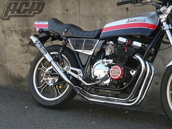 プリティー製 ＸＪ４００ 改 タイプ１ 4-2-1 マフラー メッキ