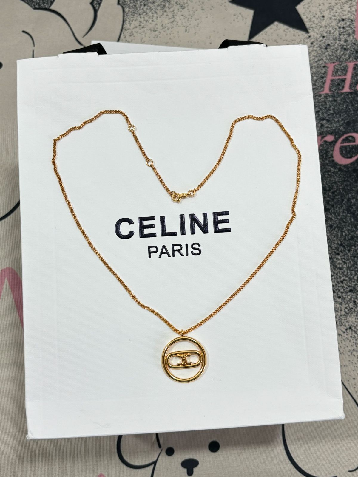 希少?高級 CELINE セリーヌ ゴールド ネックレス