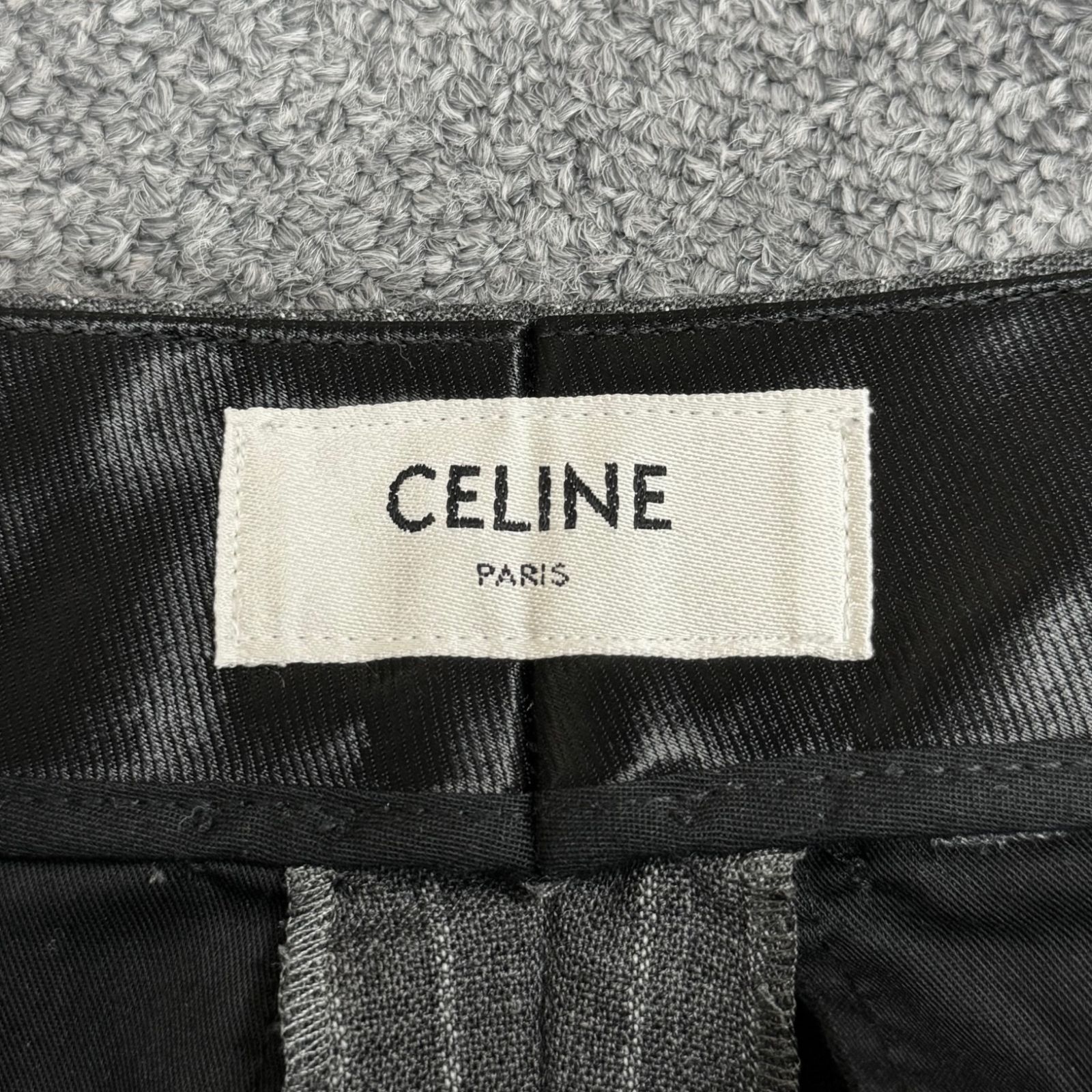 国内正規 CELINE 21SS エディ期 Stripe Slacks Pants ストライプ 