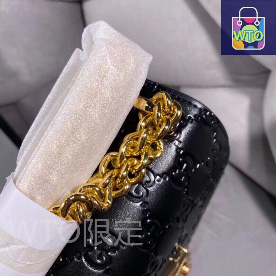今日特価】GUCCI Padlock ブラック 20x14 チェーンバッグ 送料