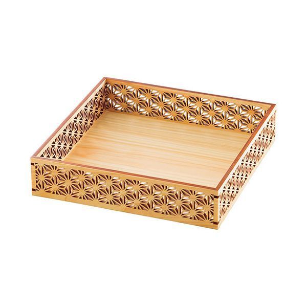 ヤマコー 用美 業務用 ひのき細密盛器 麻の葉 yamaco27577