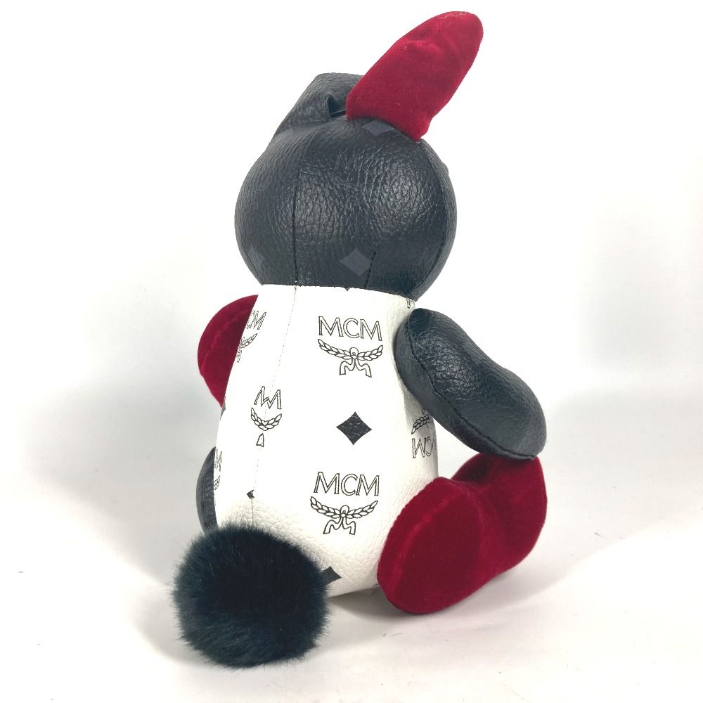 MCM エムシーエム ぬいぐるみ ヴィセトス うさぎ ラビット ロゴ レザー