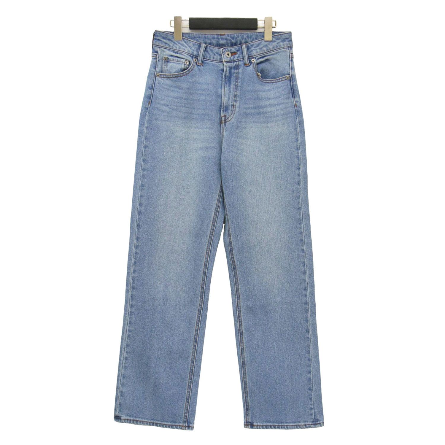 NANO UNIVERSE ナノユニバース パンツ ライトブルー サイズ M | 25春夏 ストレート フィット デニム | MC TIMELESS WARDROBE | パンツ ジーンズ ストレッチ コットン | ボトムス レディース