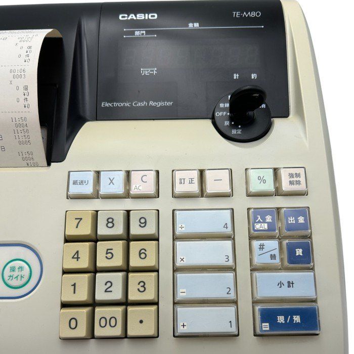 CASIO TE-M80 キャッシュレジスター 付属品充実✨CASIO TE-M80