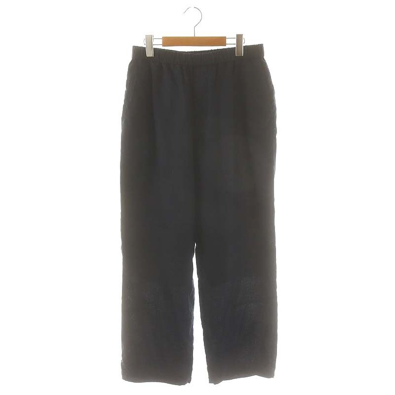 グラフペーパー Graphpaper 24SS Linen Track Pants トラックパンツ  麻 リネン 2 M 紺 ネイビー GM242-40032B /KO OS AD