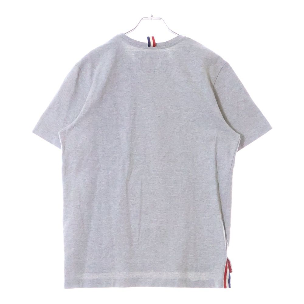 THOM BROWNE ホワイトコットンポケットクルーネック半袖Tシャツ THOM BROWNE ホワイトコットンポケットクルーネック半袖Tシャツ