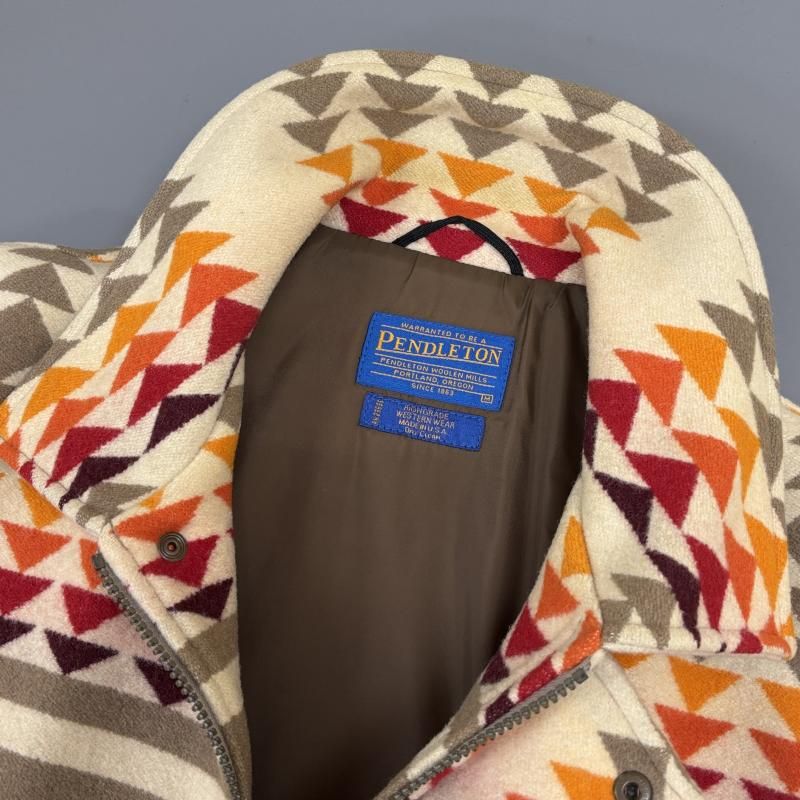 【美品】USA製　ペンドルトンpendreton ブルゾン 別注】PENDLETON ウールブランケット ジャケット（ブルゾン