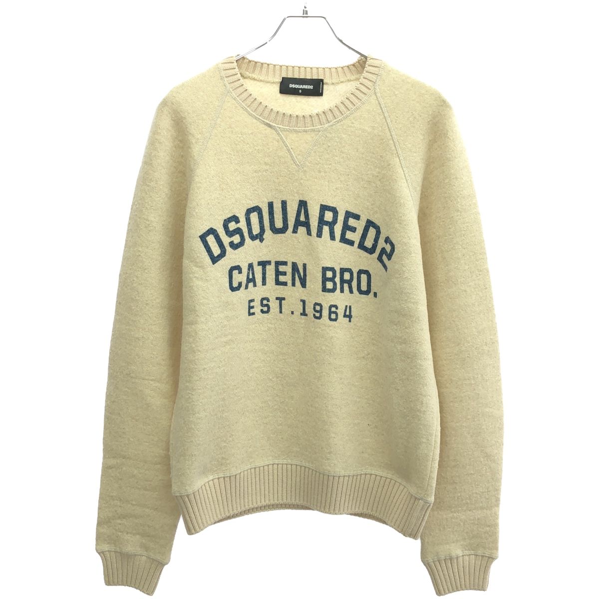 DSQUARED2 ディースクエアード ロゴプリントニットセーター 