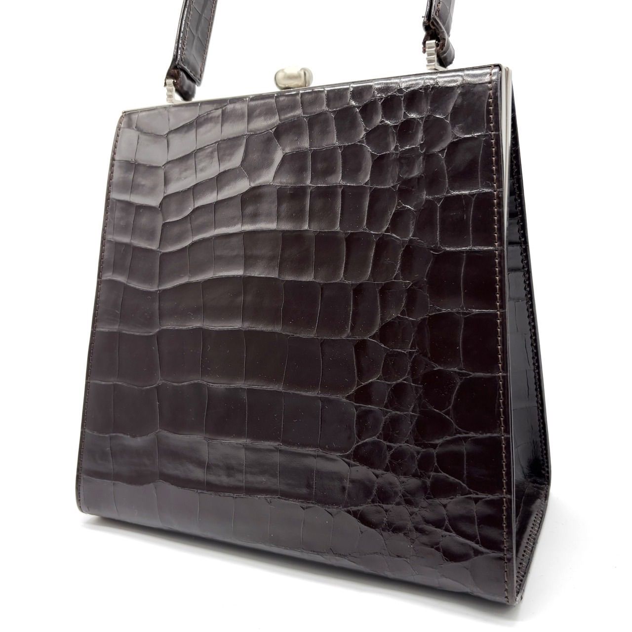 VERSACE】ヴェルサーチ メドゥーサ クロコダイル柄 バッグ